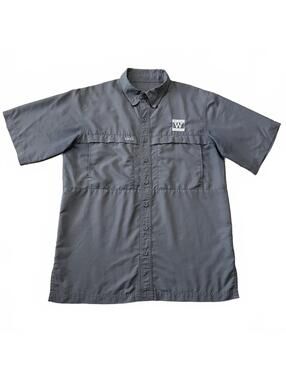 GameGuard Mens MicroFiber Short Sleeve Shirt Gray Size Large